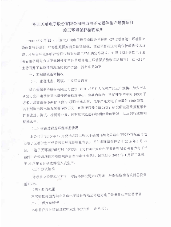 乐鱼·体育·乐鱼官方网站-乐鱼(中国)
电力电子元器件生产经营项目竣工环境保护验收意见-1